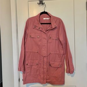 JustFab Women's Pink Utility Jacket